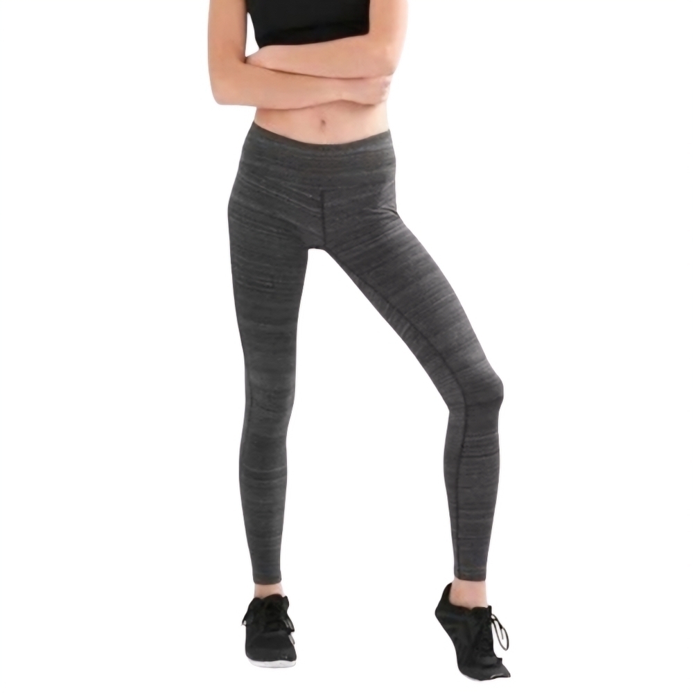Gap Fit Womens Gfast Black/Gray Space Dye Leggings‎ Size S